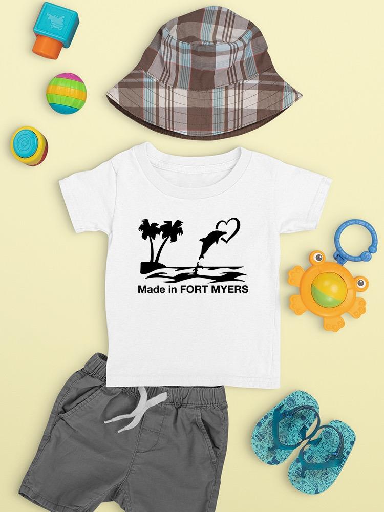 Made In Fort Myers. Dolphin T-shirt -SmartPrintsInk Designs