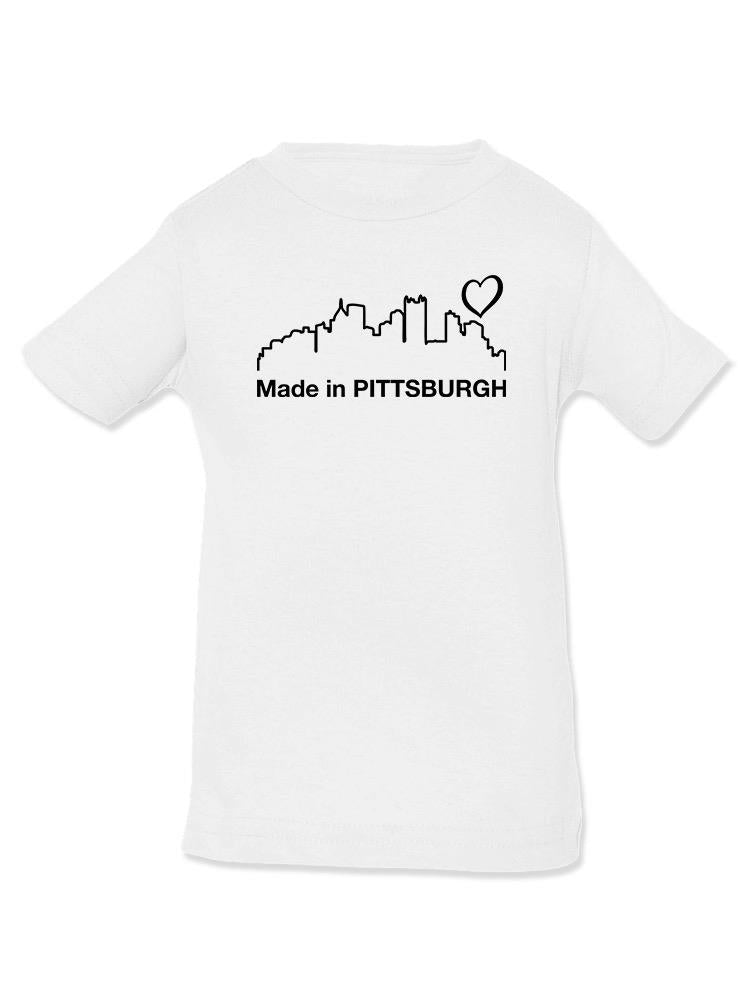Made In Pittsburgh. Landscape T-shirt -SmartPrintsInk Designs