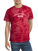 Boston Massachusetts Tie Dye Tee -SmartPrintsInk Designs