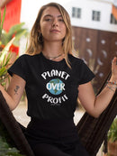 Planet Over Profit T-shirt -SmartPrintsInk Designs