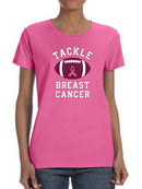 Tackle Breast Cancer T-shirt -SmartPrintsInk Designs