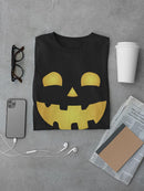 Halloween Pumpkin Smile T-shirt -SmartPrintsInk Designs