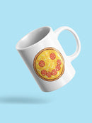 Smiling Pizza Mug -SmartPrintsInk Designs