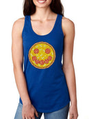 Smiling Pizza Racerback Tank -SmartPrintsInk Designs