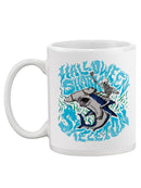 Halloween Shark Skeleton Mug -SmartPrintsInk Designs
