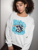 Halloween Shark Skeleton Hoodie or Sweatshirt -SmartPrintsInk Designs