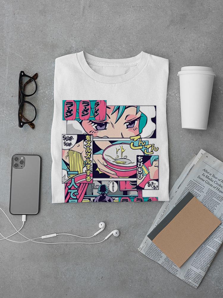 Ramen Comic T-shirt -SmartPrintsInk Designs