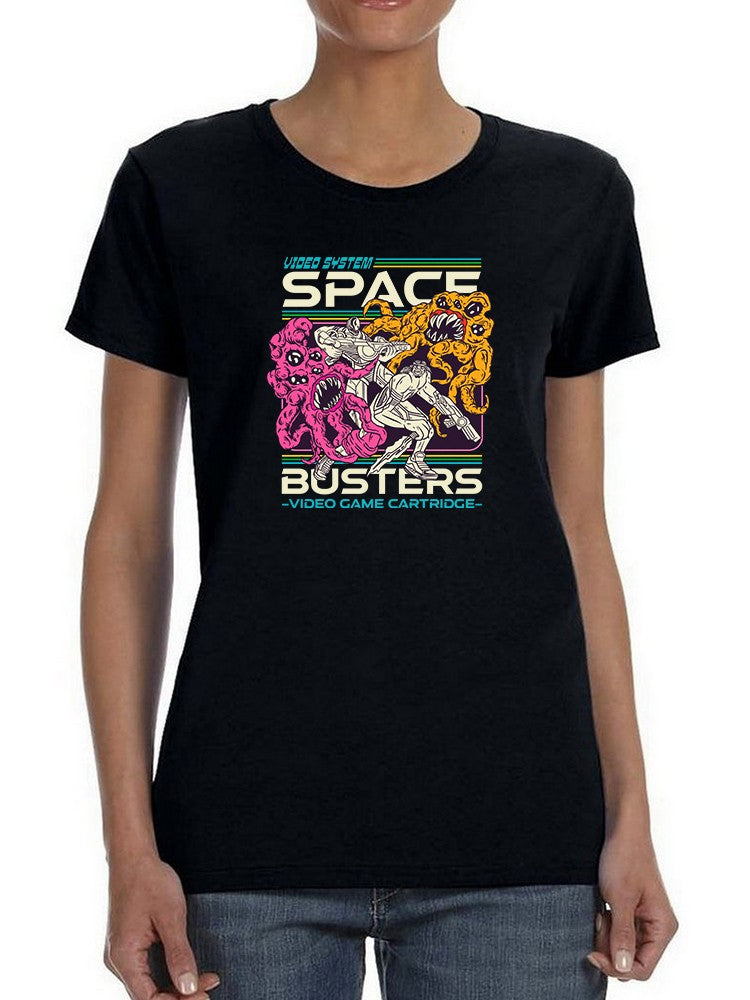 Space Busters Videogame T-shirt -SmartPrintsInk Designs