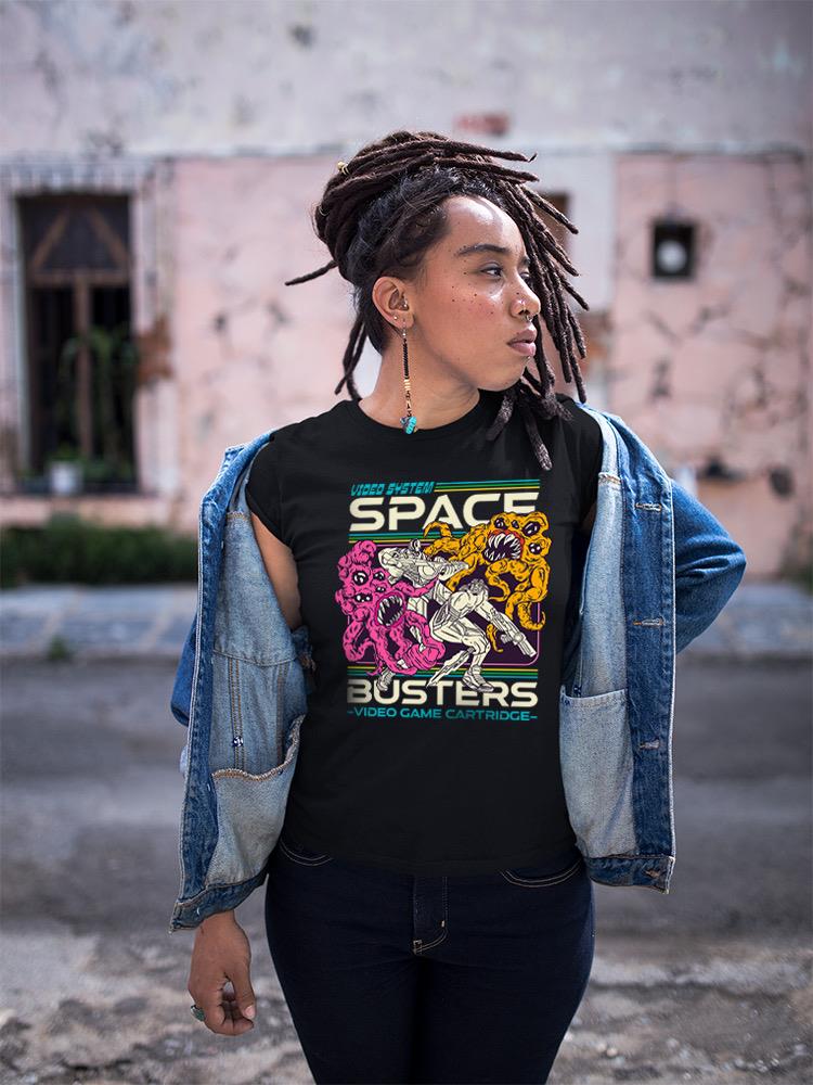 Space Busters Videogame T-shirt -SmartPrintsInk Designs