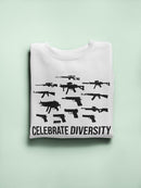 Celebrate Gun Diversity Sweatshirt -SmartPrintsInk Designs
