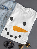 Happy Snowman T-shirt -SmartPrintsInk Designs