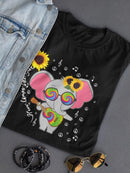 Elephant Playing The Guitar T-shirt -SmartPrintsInk Designs