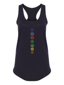 Symbols In Line Racerback Tank -SmartPrintsInk Designs
