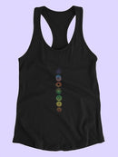 Symbols In Line Racerback Tank -SmartPrintsInk Designs