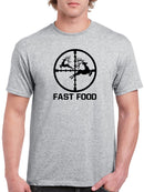 Deer Fast Food T-shirt -SmartPrintsInk Designs