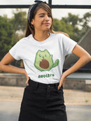 Avocado Kitten T-shirt -SmartPrintsInk Designs