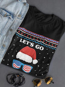 Let's Go Brandon! Christmas T-shirt -SmartPrintsInk Designs