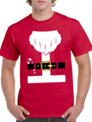 Santa With A Candy Cane T-shirt -SmartPrintsInk Designs