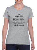 The Auntie Code Rules T-shirt -SmartPrintsInk Designs