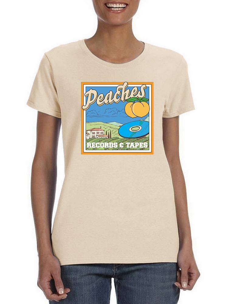 Peaches Records And Tapes T-shirt -SmartPrintsInk Designs