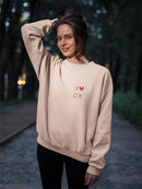 Xo Ox Sweatshirt -SmartPrintsInk Designs