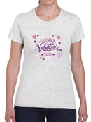 Happy Valentine's Day Heart T-shirt -SmartPrintsInk Designs