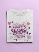 Happy Valentine's Day Heart T-shirt -SmartPrintsInk Designs