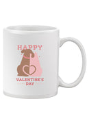 Happy Valentine's Day Dogs Mug -SmartPrintsInk Designs