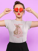 Happy Valentine's Day Dogs T-shirt -SmartPrintsInk Designs