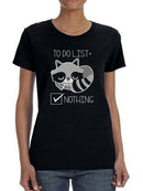 To Do List, Nothing T-shirt -SmartPrintsInk Designs