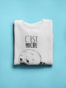C'est Moche Raccoon Sweatshirt -SmartPrintsInk Designs