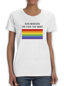 Kiss Whoever You Want T-shirt -SmartPrintsInk Designs