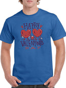Happy Valentine's Day Hearts T-shirt -SmartPrintsInk Designs