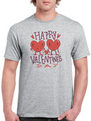 Happy Valentine's Day Hearts T-shirt -SmartPrintsInk Designs