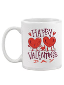 Happy Valentine's Day Hearts Mug -SmartPrintsInk Designs