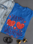 Happy Valentine's Day Hearts T-shirt -SmartPrintsInk Designs