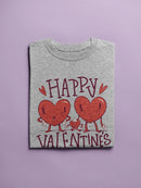 Happy Valentine's Day Hearts T-shirt -SmartPrintsInk Designs