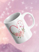Butterfly Rose Heart Mug -SmartPrintsInk Designs