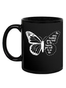 Happy Quote Butterfly Mug -SmartPrintsInk Designs