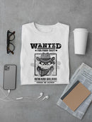 Wanted For Food Thief T-shirt -SmartPrintsInk Designs