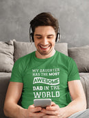 The Most Awesome Dad T-shirt -SmartPrintsInk Designs