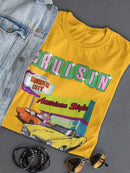 Cruisin Burger City T-shirt -SmartPrintsInk Designs