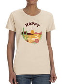 Happy Desert T-shirt -SmartPrintsInk Designs