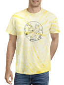 Astro Dog. Tie Dye Tee -SmartPrintsInk Designs