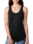 Will Run For Wine Racerback Tank -SmartPrintsInk Designs