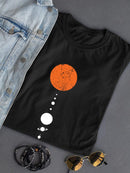 The Solar System Shaped T-shirt -SmartPrintsInk Designs