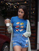 Sushi Cats Shaped T-shirt -SmartPrintsInk Designs