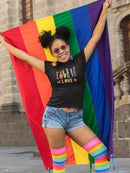 Love Is Love. Shaped T-shirt -SmartPrintsInk Designs