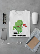 T-Rex Is Unstoppable T-shirt -SmartPrintsInk Designs