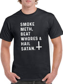 Hail Satan T-shirt -SmartPrintsInk Designs